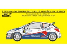 Decal - Peugeot 207 S2000 "Delimax" Bohemia Rally 2011